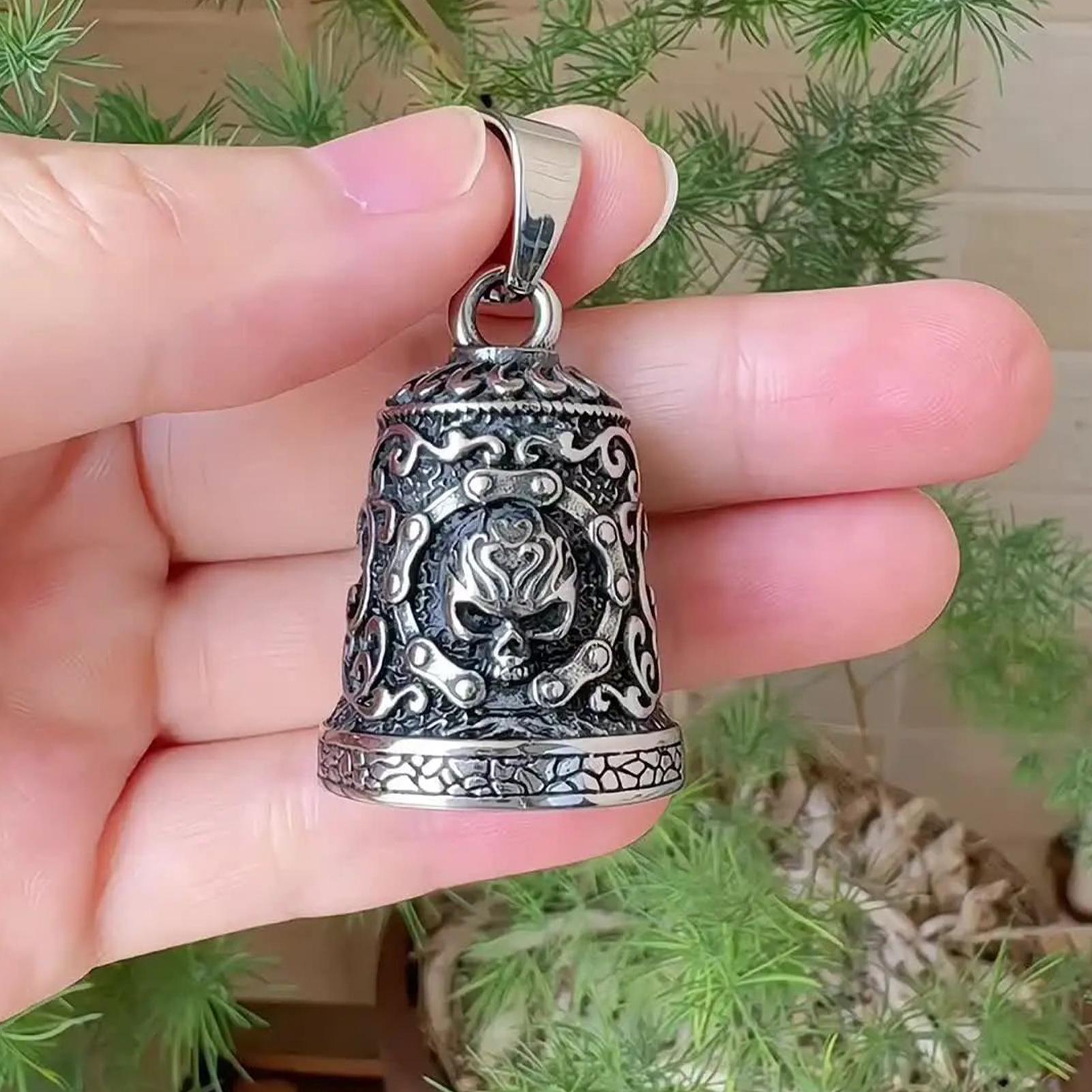 Motorcycle Chain - Kafatası çanı Charm motosiklet çanları dekor