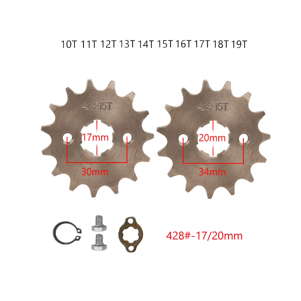 17 20mm 10 T-19 T Ön Motor Diş - 428 Chain incelemesi ve fiyatı